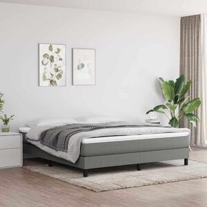 Rám postele s boxspringem tmavě šedý 160 x 200 cm textil 3120525