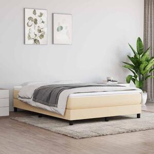 Rám postele s boxspringem krémový 140 x 200 cm textil 3120521