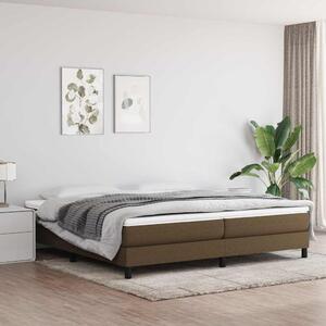Rám postele s boxspringem tmavě hnědý 200 x 200 cm textil 3120543