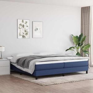 Rám postele s boxspringem modrý 200 x 200 cm textil 3120546