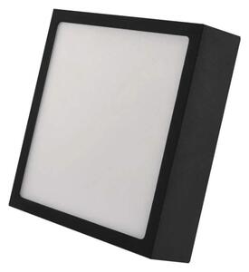 EMOS ZM6333 NEXXO - Přisazený stropní LED panel v černé barvě, 12,5W, 1100lm, 3000 + 3500 + 4000K, IP40/IP20, 17 x 17cm (Stropní čtvercové svítidlo v černé barvě s přepínačem barvy světla)