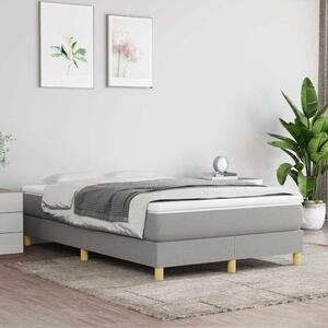 Rám postele s boxspringem světle šedá 120 x 200 cm textil 3120598