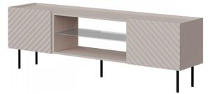 TV stolek/skříňka Gretzo 180 2D EF, Barva: bílá 5903211344893
