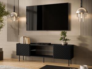 TV stolek/skříňka Gretzo 180 2D EF, Barva: černá 5903211344909