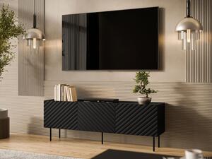 TV stolek/skříňka Gretzo 165 3D, Barva: černá 5903211344879