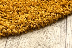 Makro Abra Kulatý koberec jednobarevný SOFFI shaggy 5cm žlutý Rozměr: průměr 80 cm