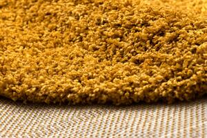 Makro Abra Kulatý koberec jednobarevný SOFFI shaggy 5cm žlutý Rozměr: průměr 80 cm