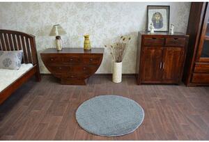 Kusový Kulatý koberec SHAGGY MICRO antracit velikost kruh 100 cm | krásné koberce cz