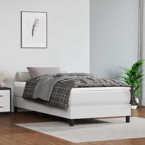 Rám postele s boxspringem bílý 80 x 200 cm umělá kůže 3120665