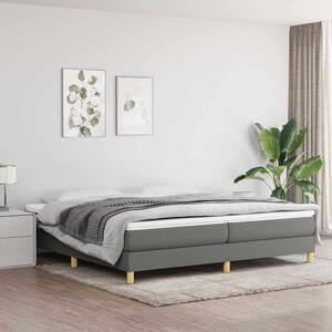 Rám postele s boxspringem tmavě šedý 200 x 200 cm textil 3120639