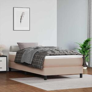 Rám postele s boxspringem cappuccino 100x200 cm umělá kůže 3120687