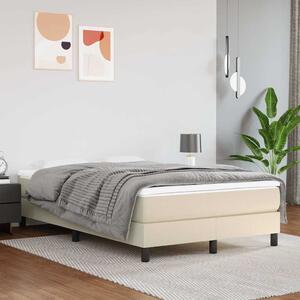 Rám postele s boxspringem krémový 120x200 cm umělá kůže 3120690