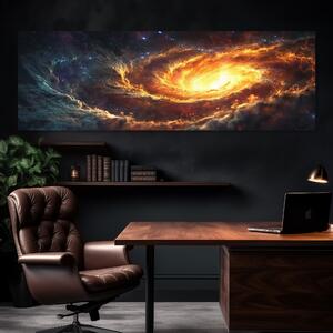 Obraz na plátně - Galaxie Noveul FeelHappy.cz Velikost obrazu: 120 x 40 cm