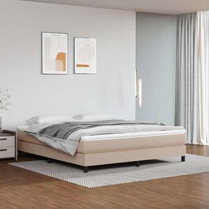 Rám postele s boxspringem cappuccino 160x200 cm umělá kůže 3120711