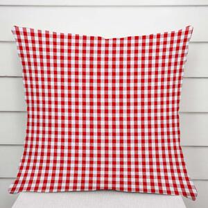 Biante Bavlněný povlak na polštář Olivia OL-008 Červeno-bílá kostka malá 30 x 50 cm