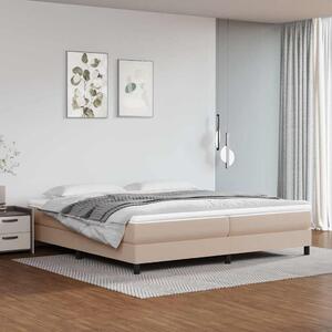 Rám postele s boxspringem cappuccino 200x200 cm umělá kůže 3120723