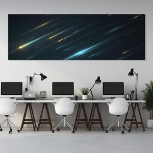 Obraz na plátně - Roj meteoritů Asrael FeelHappy.cz Velikost obrazu: 120 x 40 cm