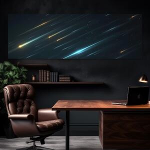 Obraz na plátně - Roj meteoritů Asrael FeelHappy.cz Velikost obrazu: 240 x 80 cm