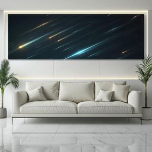 Obraz na plátně - Roj meteoritů Asrael FeelHappy.cz Velikost obrazu: 120 x 40 cm