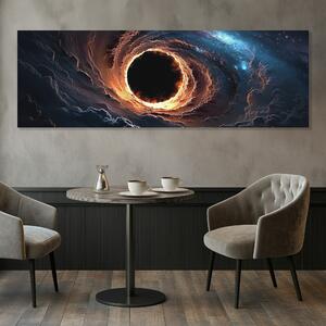 Obraz na plátně - Černá díra Adeler FeelHappy.cz Velikost obrazu: 120 x 40 cm