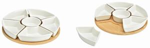 SADA MISEK NA SNACKY keramika, přírodní materiály, 7dílné 29,0/3,0/29,0 cm - Keramické misky, Online Only