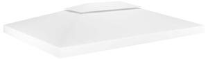 Dvojitá střecha na altán 310 g/m² 4 x 3 m bílá 312077