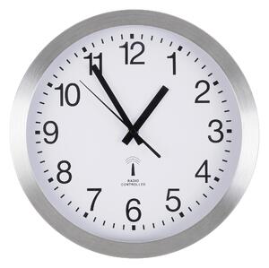 NÁSTĚNNÉ HODINY barvy stříbra, bílá 30 cm Ambia Home - Nástěnné hodiny
