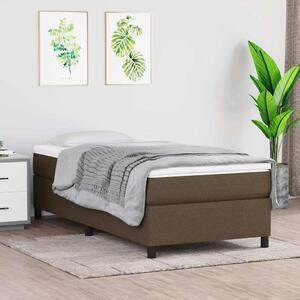 Rám postele s boxspringem tmavě hnědá 80 x 200 cm textil 3120817