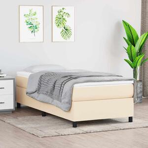 Rám postele s boxspringem krémově 80x200 cm textil 3120819