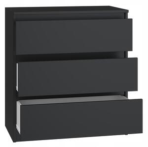 Komoda TopEshop Malwa M3 70 x 40 x 75 cm černá