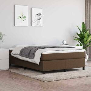 Rám postele s boxspringem tmavě hnědý 140 x 190 cm textil 3120857