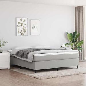 Rám postele s boxspringem světle šedý 180 x 200 cm textil 3120878