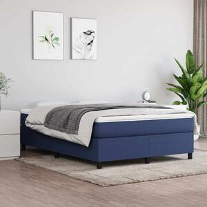 Rám postele s boxspringem modrý 140 x 190 cm textil 3120860