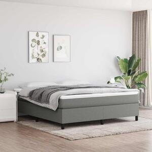 Rám postele s boxspringem tmavě šedý 160 x 200 cm textil 3120871