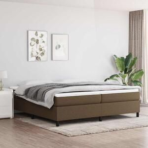 Rám postele s boxspringem tmavě hnědý 200 x 200 cm textil 3120889