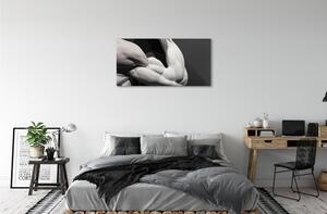 Obrazy na plátně Sval black and white 100x50 cm
