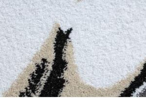 Kulatý koberec PETIT SLONÍK, HVĚZDY, šedý velikost kruh 160 cm | krásné koberce cz