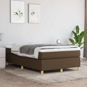 Rám postele s boxspringem tmavě hnědá 120 x 200 cm textil 3120948