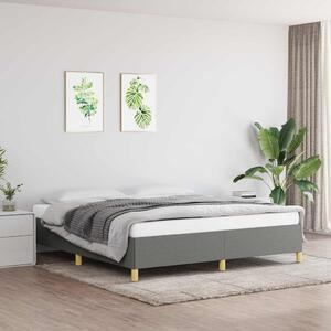 Rám postele s boxspringem tmavě šedý 160 x 200 cm textil 3120970