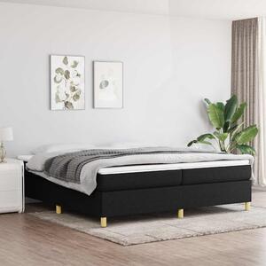 Rám postele s boxspringem černý 200 x 200 cm textil 3120987