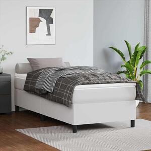 Rám postele s boxspringem bílý 80 x 200 cm umělá kůže 3121012
