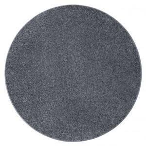 Koberec kulatý SANTA FE šedá 97 hladký, Jednotný jednobarevný velikost kruh 150 cm | krásné koberce cz