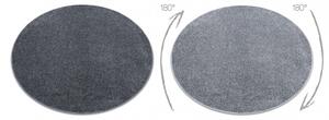 Koberec kulatý SANTA FE šedá 97 hladký, Jednotný jednobarevný velikost kruh 170 cm | krásné koberce cz