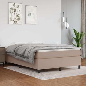 Rám postele s boxspringem cappuccino 140x190 cm umělá kůže 3121046