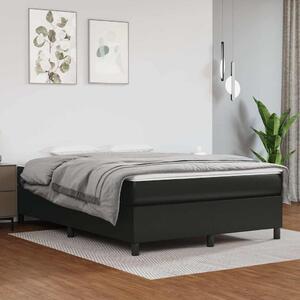 Rám postele s boxspringem černá 140 x 190 cm umělá kůže 3121041