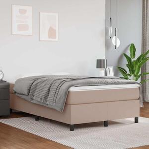 Rám postele s boxspringem cappuccino 120x200 cm umělá kůže 3121040