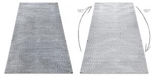 Koberec Strukturální SIERRA G5013 ploché tkaní šedá zigzag, ethnic velikost 160x220 cm | krásné koberce cz