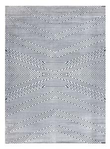 Koberec Strukturální SIERRA G5013 ploché tkaní šedá zigzag, ethnic velikost 120x170 cm | krásné koberce cz