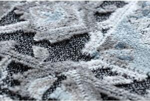 Koberec Strukturální SIERRA G6038 ploché tkaní šedá růžice velikost 120x170 cm | krásné koberce cz