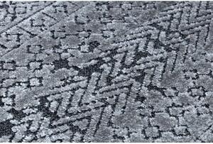 Koberec Strukturální SIERRA G6042 ploché tkaní šedá geometrický, et velikost 120x170 cm | krásné koberce cz